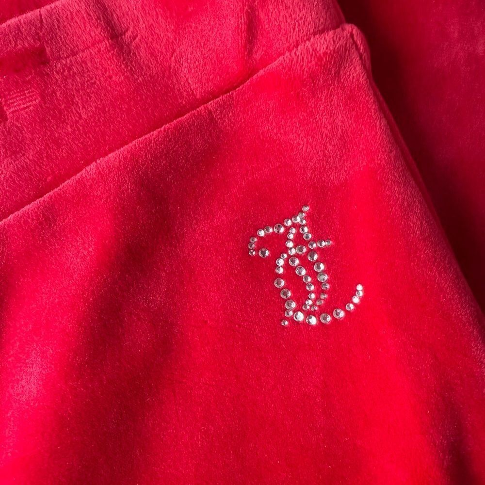 NWOT Juicy Couture Red Velour Pants
